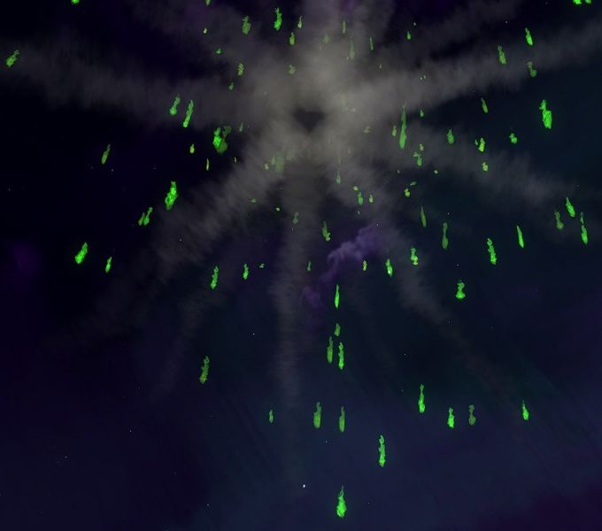 Datei:Grünes Feuerwerk (Drachen-Gepolter).jpg