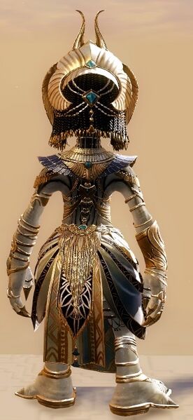 Datei:Pharao-Ornat-Kleidungsset Asura Weiblich Hinten.jpg