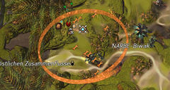 Helft Terrill, das Lager mit Metallschrottbarrikaden und Kanonen zu verstärken Karte.jpg