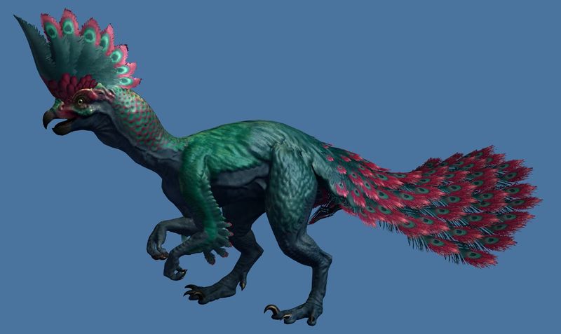 Datei:Mini Raptor "Prächtiger Vogelsaurier".jpg